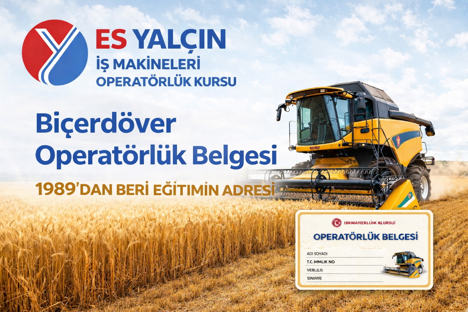 Biçer Döver Operatörlük Belgesi